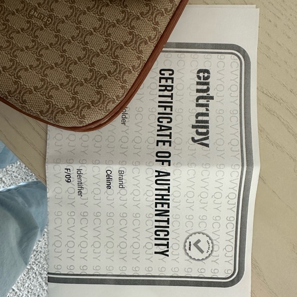 Celine Triomphe Canvas Crossbody Purse - Picture 9 of 9